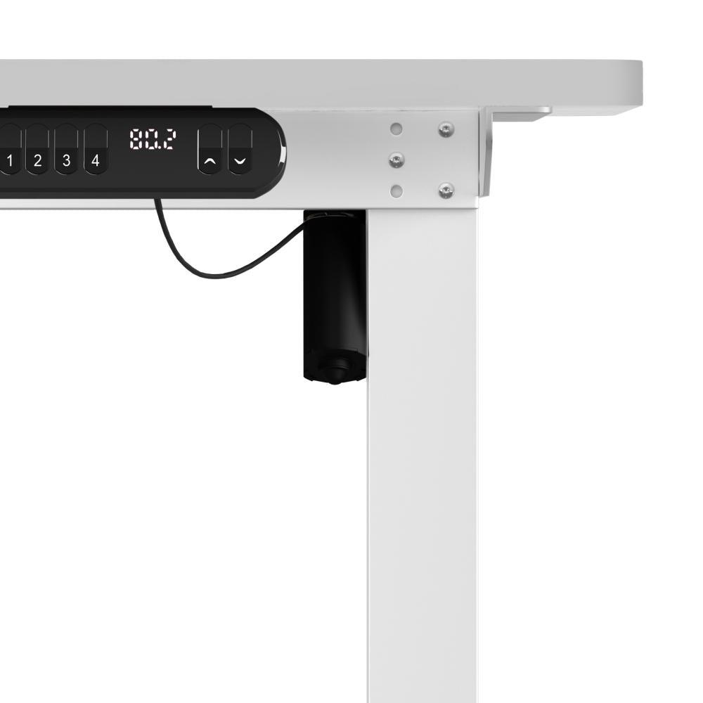 120CM Electric Standing Desk Single Motor White