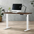 120CM Electric Standing Desk Single Motor White&Walnut