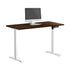 120CM Electric Standing Desk Single Motor White&Walnut