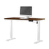 120CM Electric Standing Desk Single Motor White&Walnut