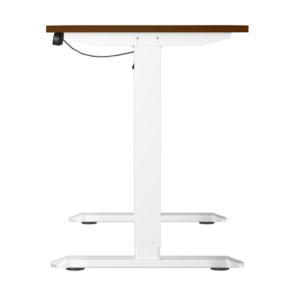 120CM Electric Standing Desk Single Motor White&Walnut