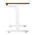 120CM Electric Standing Desk Single Motor White&Walnut