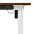 120CM Electric Standing Desk Single Motor White&Walnut