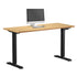 Electric Standing Desk Single Motor Black&Oak 140CM
