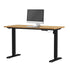 Electric Standing Desk Single Motor Black&Oak 140CM