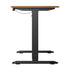 Electric Standing Desk Single Motor Black&Oak 140CM