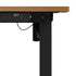 Electric Standing Desk Single Motor Black&Oak 140CM