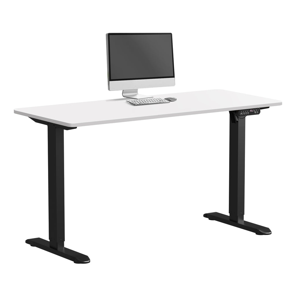 Electric Standing Desk Single Motor Black&White 140CM