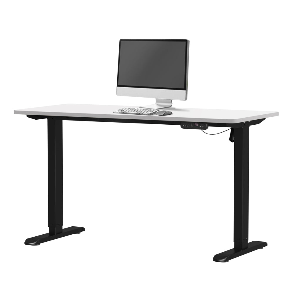 Electric Standing Desk Single Motor Black&White 140CM