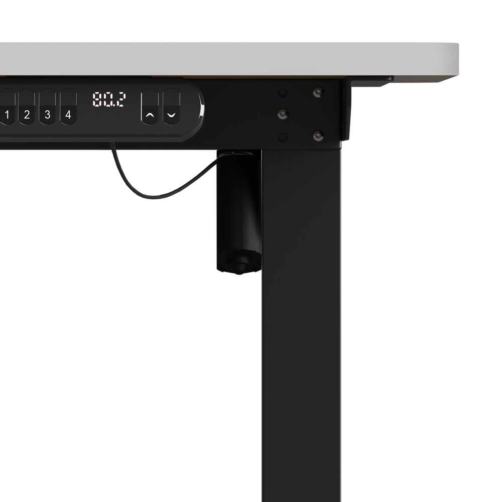 Electric Standing Desk Single Motor Black&White 140CM