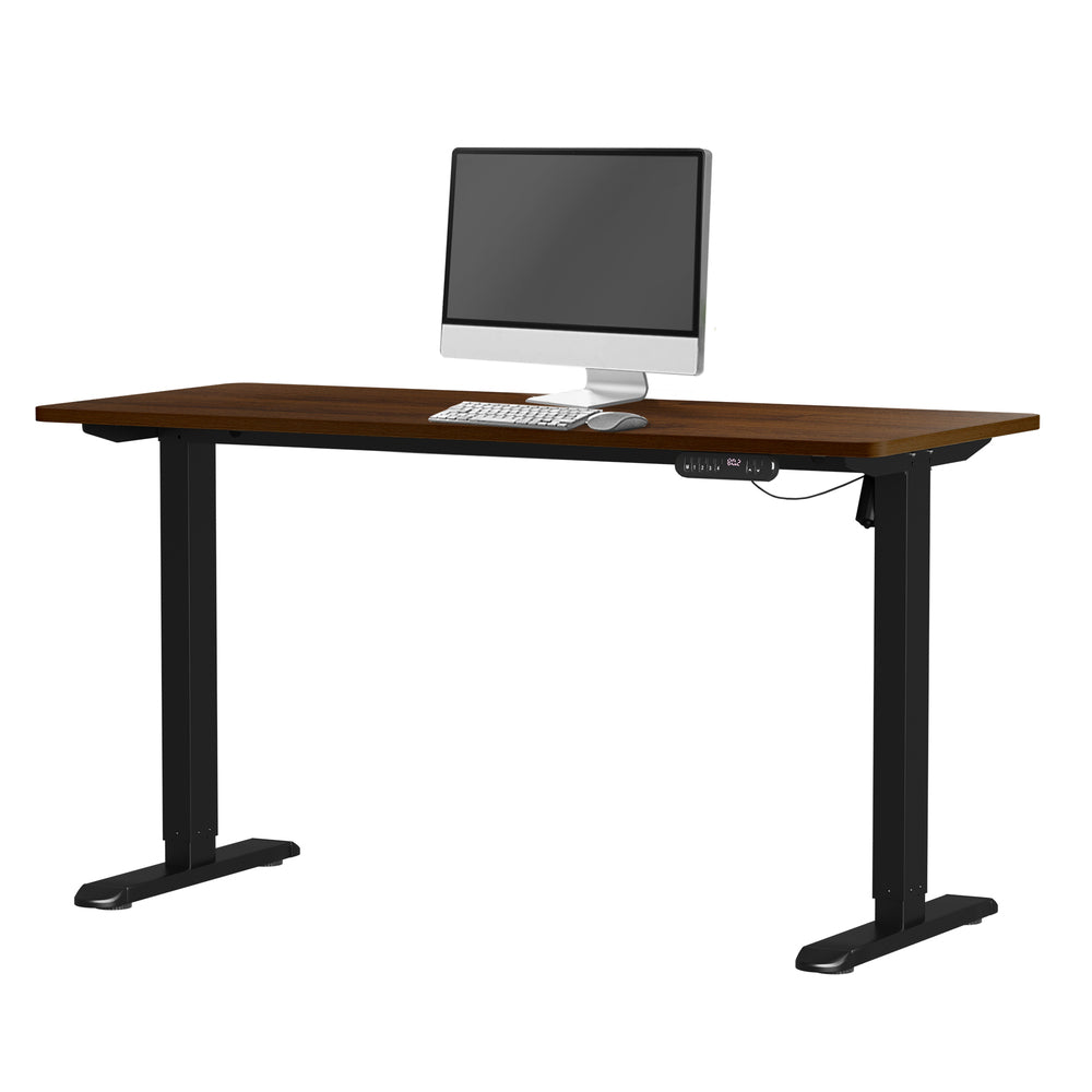 Electric Standing Desk Single Motor Black&Walnut 140CM