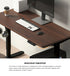 Electric Standing Desk Single Motor Black&Walnut 140CM