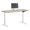 Electric Standing Desk Single Motor White&Grey-Oak 140CM