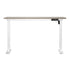 Electric Standing Desk Single Motor White&Grey-Oak 140CM