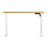 Electric Standing Desk Single Motor White&Oak 140CM