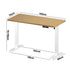Electric Standing Desk Single Motor White&Oak 140CM