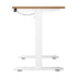 Electric Standing Desk Single Motor White&Oak 140CM