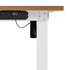 Electric Standing Desk Single Motor White&Oak 140CM