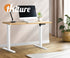 Electric Standing Desk Single Motor White&Oak 140CM