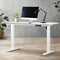 Electric Standing Desk 140cm Single Motor Adjustable Height White