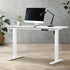 Electric Standing Desk Single Motor White 140CM