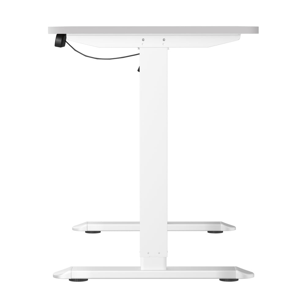 Electric Standing Desk Single Motor White 140CM