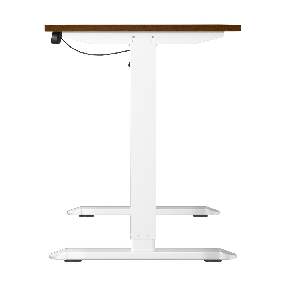 Electric Standing Desk Single Motor White&Walnut 140CM