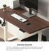 Electric Standing Desk Single Motor White&Walnut 140CM