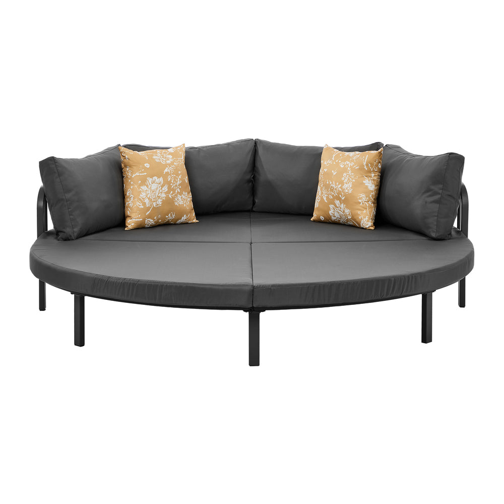 Outdoor Round Daybed Large Sun Lounge Furniture Lounger Sofa