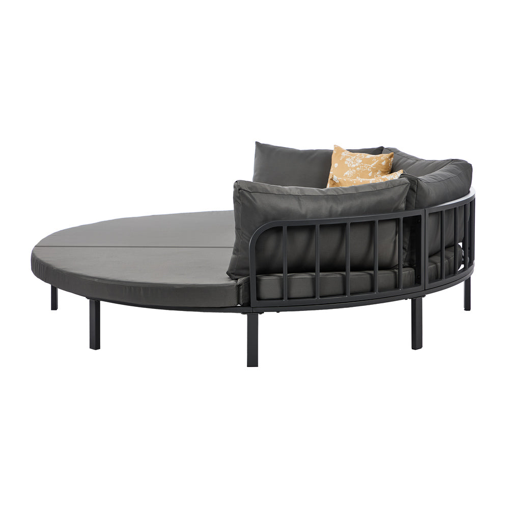 Outdoor Round Daybed Large Sun Lounge Furniture Lounger Sofa