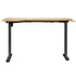 L-shape Electric Standing Desk Single Motor 145CM Black&Oak
