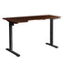 L-shape Electric Standing Desk Single Motor 145CM Black&Walnut