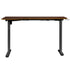L-shape Electric Standing Desk Single Motor 145CM Black&Walnut