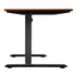 L-shape Electric Standing Desk Single Motor 145CM Black&Walnut