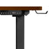 L-shape Electric Standing Desk Single Motor 145CM Black&Walnut