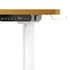 L-shape Electric Standing Desk Single Motor 145CM White&Oak