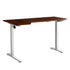 L-shape Electric Standing Desk Single Motor 145CM White&Walnut
