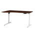 L-shape Electric Standing Desk Single Motor 145CM White&Walnut