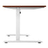 L-shape Electric Standing Desk Single Motor 145CM White&Walnut