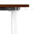 L-shape Electric Standing Desk Single Motor 145CM White&Walnut