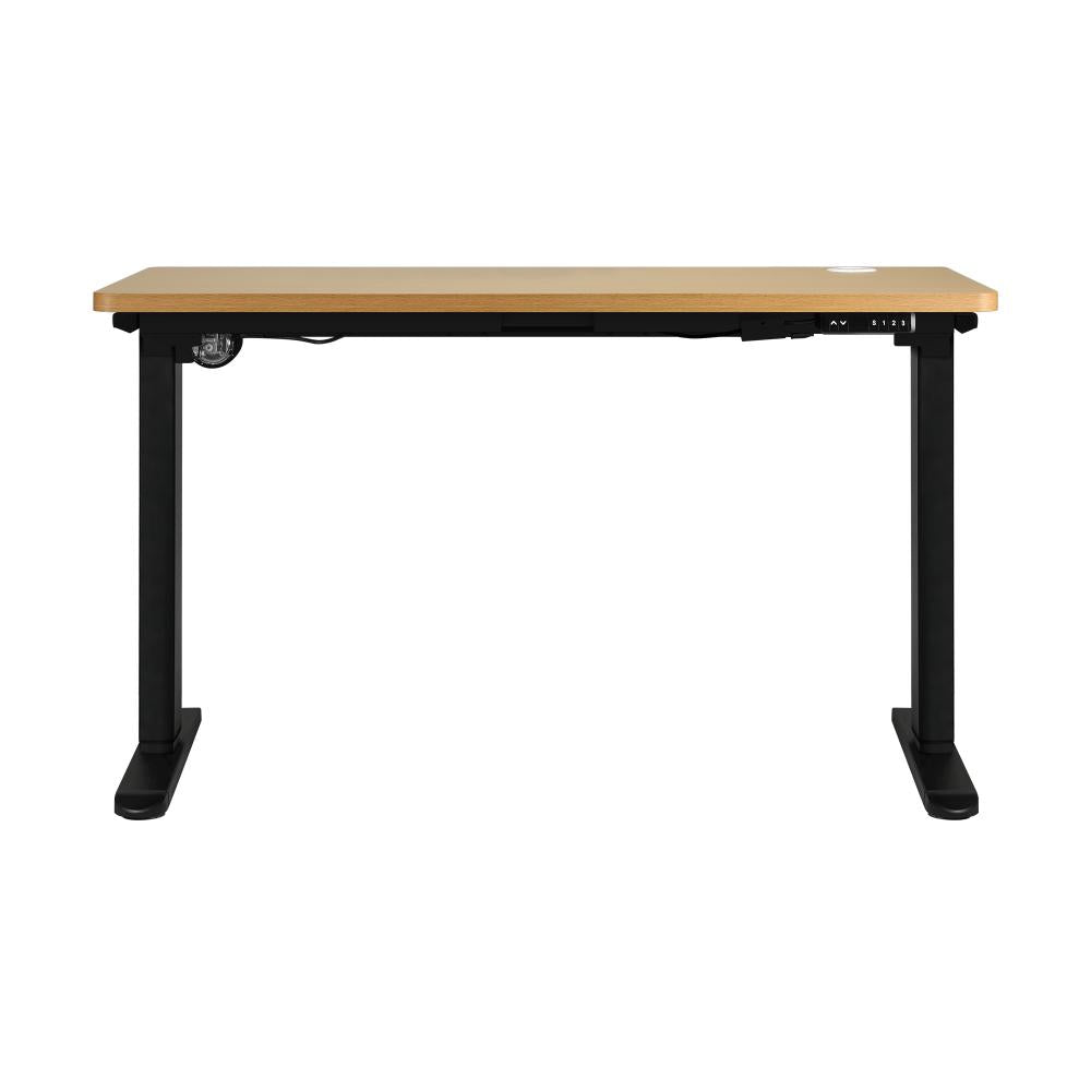 Standing Desk Adjustable Motorised 120cm Black&Oak