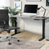 140cm Electric Standing Desk Single Motor Black&Grey-Oak