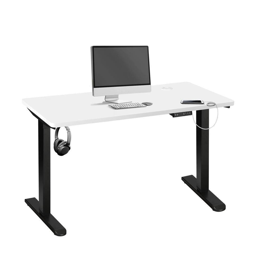 Standing Desk Adjustable Motorised 140cm Black&White