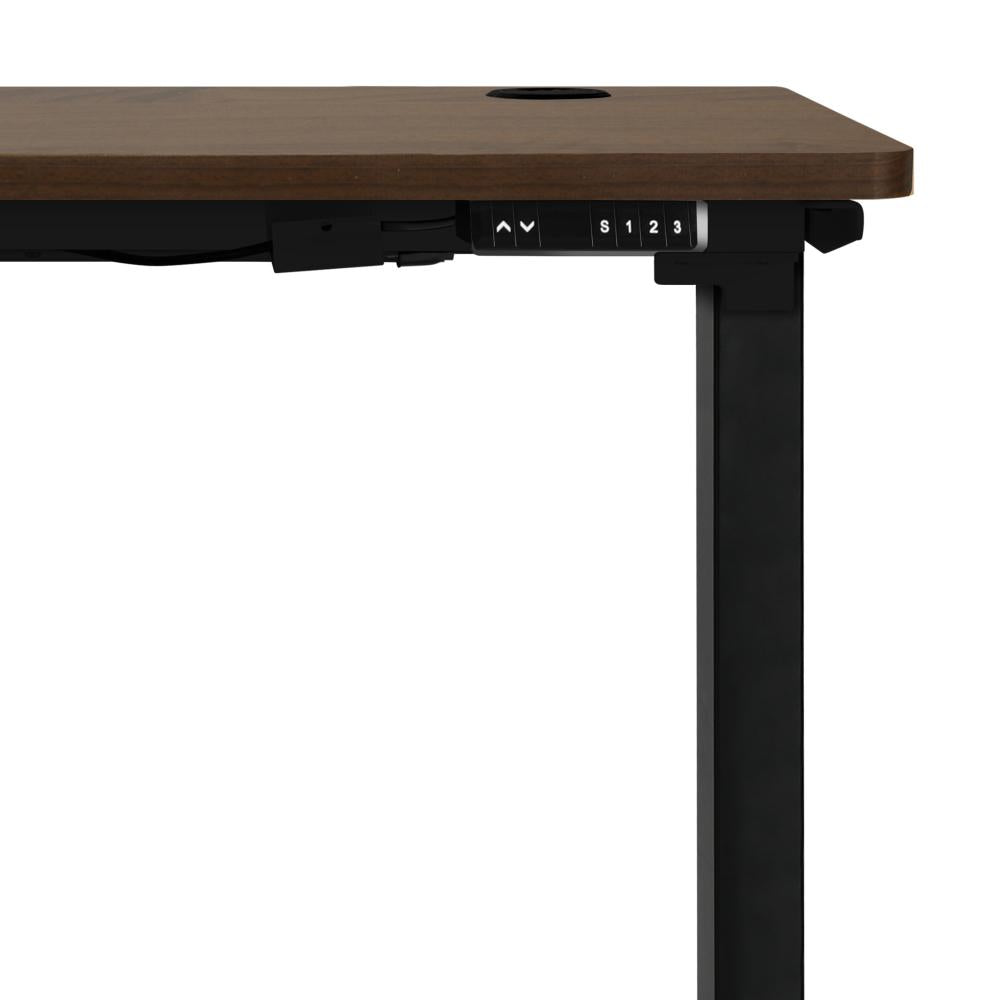 Standing Desk Adjustable Motorised 140cm Black&Walnut