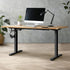 Oikiture Standing Desk Adjustable Motorised 150cm Black&Oak