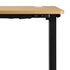 Oikiture Standing Desk Adjustable Motorised 150cm Black&Oak