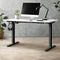 Oikiture 150cm Electric Standing Desk Adjustable Sit Stand White Black