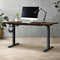 150cm Electric Standing Desk Single Motor Sit Stand Office Desk Black Walnut