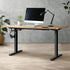 Sit Stand Desk Motorised Adjustable 160cm Black&Oak