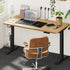 Standing Desk Wireless Charging Single Motor 140CM Black&Oak
